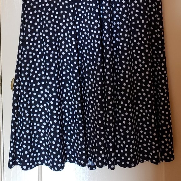 Evan Piccone Midi dress Blk & Wht Polka Dot ** - Picture 4 of 5